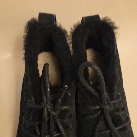 UGG Women's Classic Femme Lace Booties Black - Picture 5 of 12